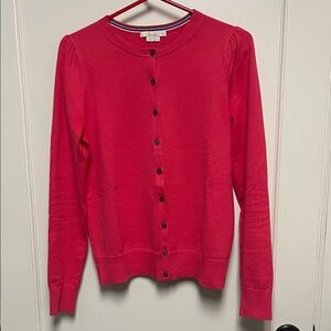 Boden Light Red crewneck Cardigan